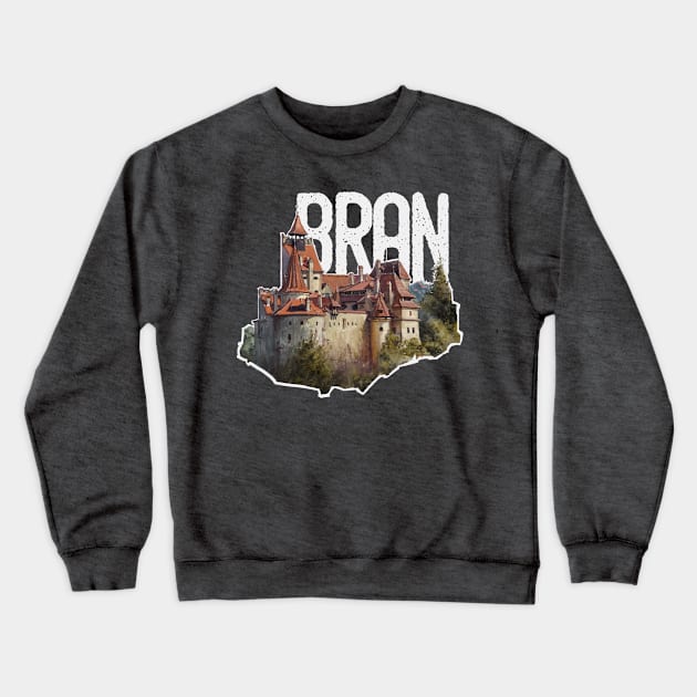 Bran castle Crewneck Sweatshirt by Vlad Gheneli
